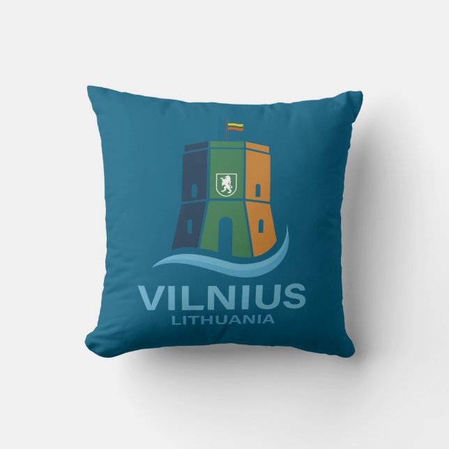 Almofada Vílnius Lituânia (Frente)