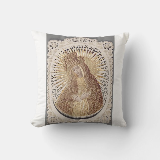 Almofada Vilnius Madonna na Prayer ... belas artes (Frente)