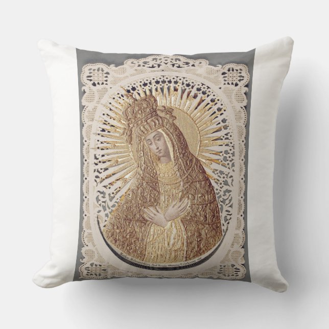 Almofada Vilnius Madonna na Prayer ... belas artes (Frente)