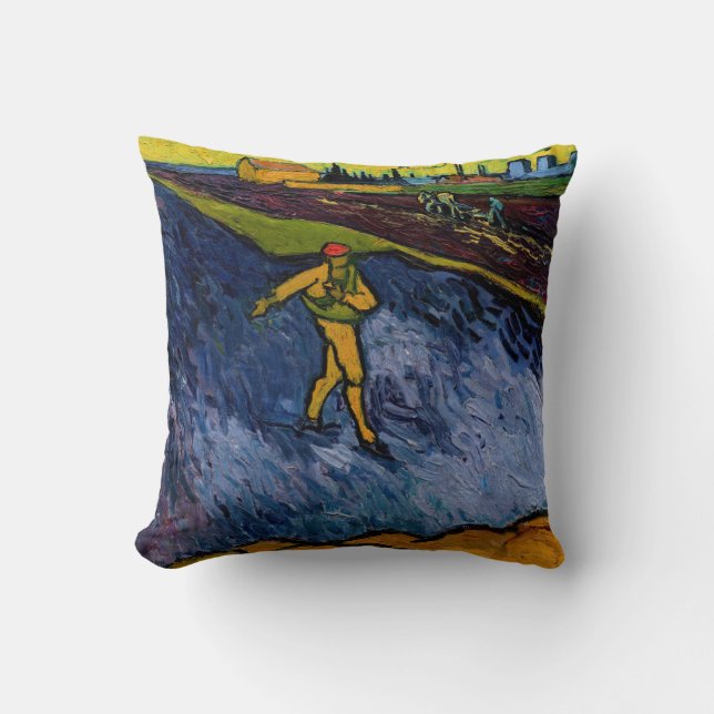Almofada Vincent van Gogh - A Chuva: Fora de Arles (Frente)