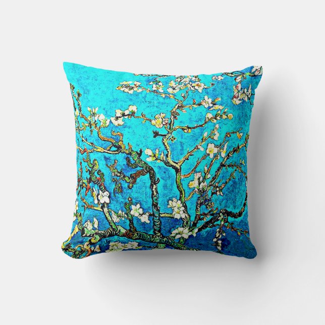 Almofada Vincent van Gogh, Almond Blossoms, (Frente)
