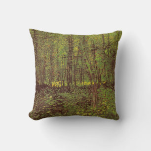 Almofada Vincent van Gogh - Árvores e Sub-bosque