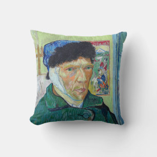 Almofada Vincent van Gogh - Autorretrato com ouvido colado