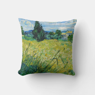Almofada Vincent van Gogh - Campo de Trigo Verde com Cypres