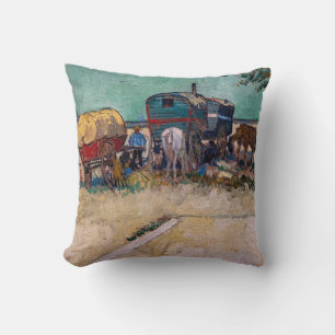 Almofada Vincent Van Gogh - Caravanas, Campo de Ciganos per