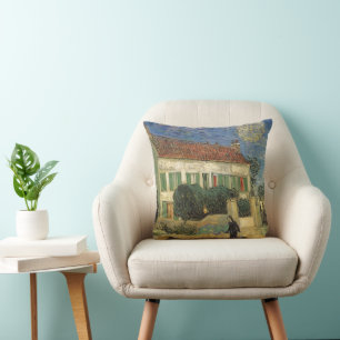 Almofada Vincent van Gogh - Casa Branca à Noite