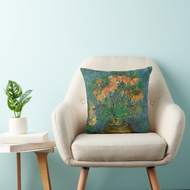 Almofada Vincent van Gogh - Fritillárias em um Vaso de Cobr (Cadeira)
