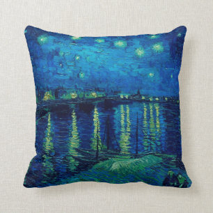 Almofada Vincent Van Gogh - Noite Estrelada sobre o Rhone