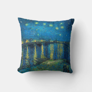 Almofada Vincent Van Gogh Noite Estrelada Sobre o Ródano