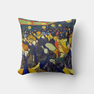 Almofada Vincent van Gogh - O salão de baile em Arles
