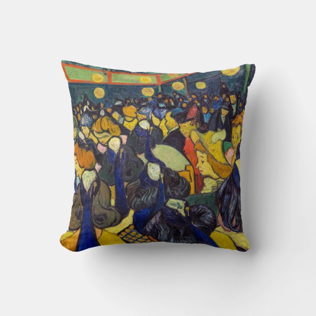 Almofada Vincent van Gogh - O salão de baile em Arles (Frente)