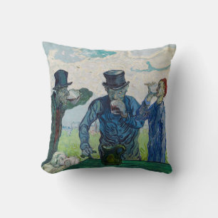Almofada Vincent van Gogh - Os Bebidas, depois de Daumier