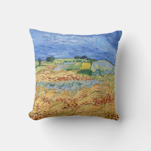 Almofada Vincent van Gogh - Os campos / planície em Auvers
