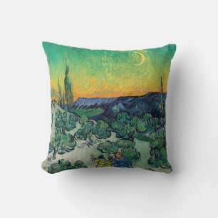Almofada Vincent van Gogh - Paisagem lunática com Casal
