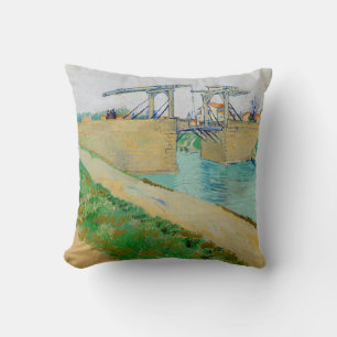 Almofada Vincent van Gogh - Ponte Langlois em Arles #2