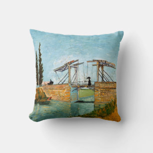 Almofada Vincent van Gogh - Ponte Langlois em Arles #3
