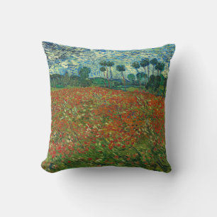 Almofada Vincent Van Gogh Poppy Field Floral Vintage Art
