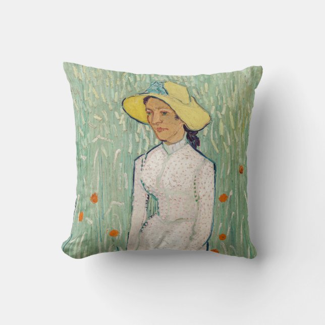 Almofada Vincent van Gogh - Rapariga de Branco (Frente)