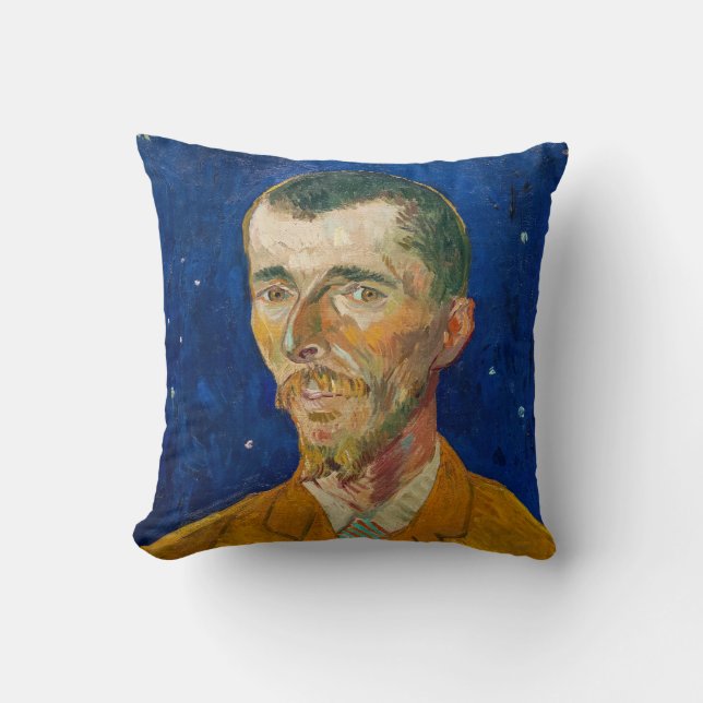 Almofada Vincent Van Gogh - Retrato de Eugene Boch, Arles (Frente)