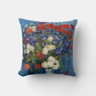 Almofada Vincent van Gogh - Vase com Cornflower e Poppies