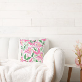 Almofada Vinho de Jacaré Rosa Preppy / Decoração Costeira C