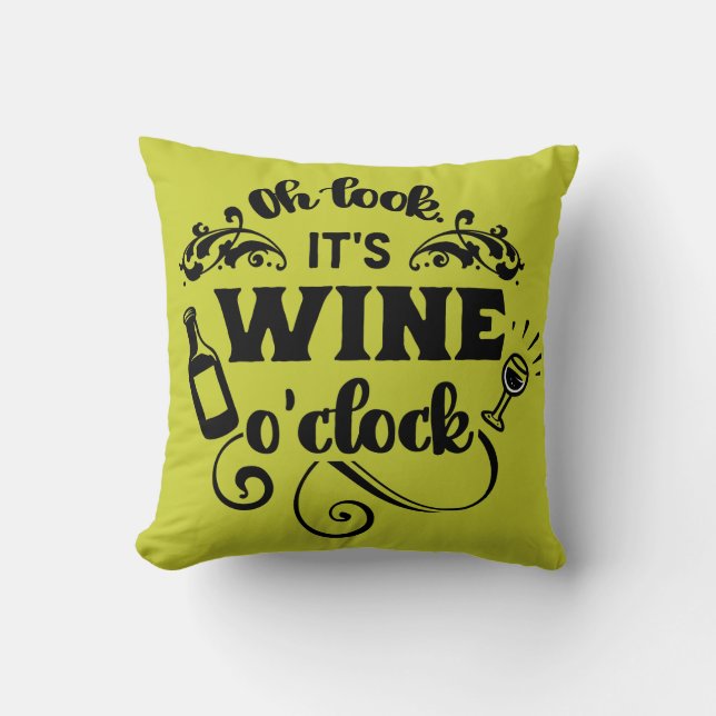 ALMOFADA VINHO O'CLOCK (Frente)