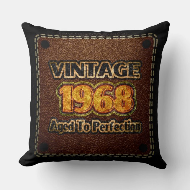 Almofada Vintage 1968 - Idade Para Perfecção (Frente)