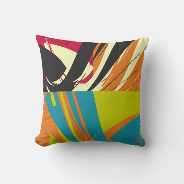 Almofada Vintage Abstrato Art Deco (Frente)