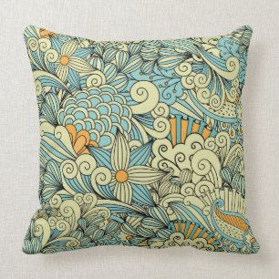 Almofada Vintage Abstrato Floral