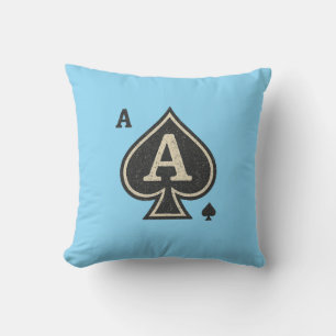 Almofada Vintage Ace of Spades - Pôquer em Descanso