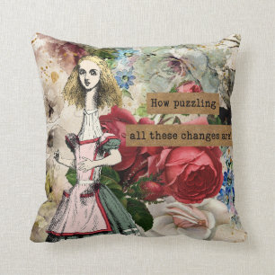 Almofada Vintage Alice no País das Maravilhas