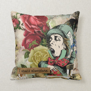 Almofada Vintage Alice no País das Maravilhas