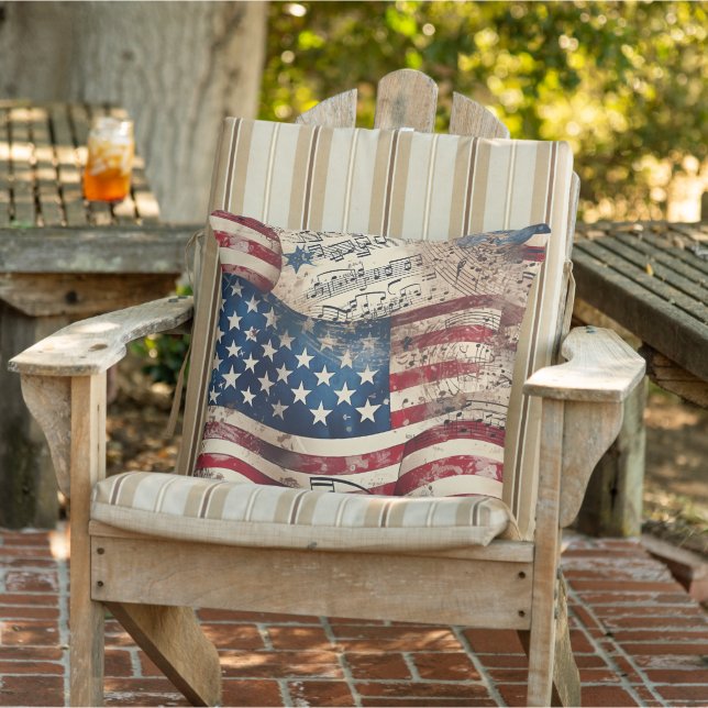 Almofada Vintage American Flag (Cadeira)