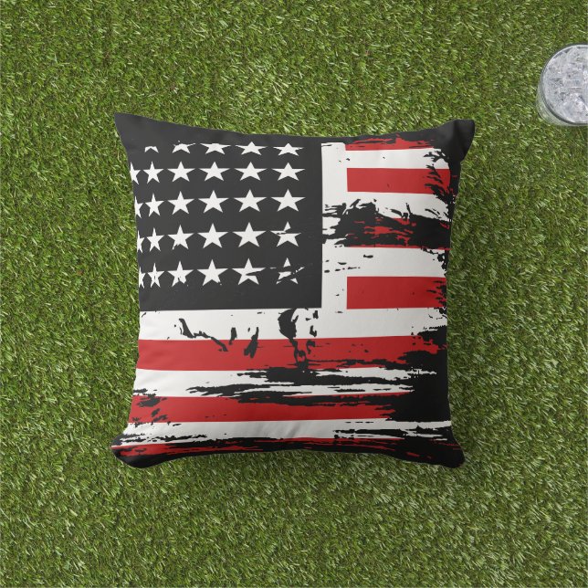 Almofada Vintage American Flag (Grama)