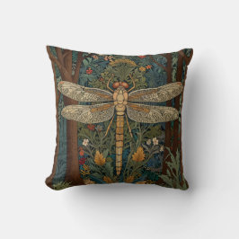 Almofada Vintage art nouveau dragonfly boho chic