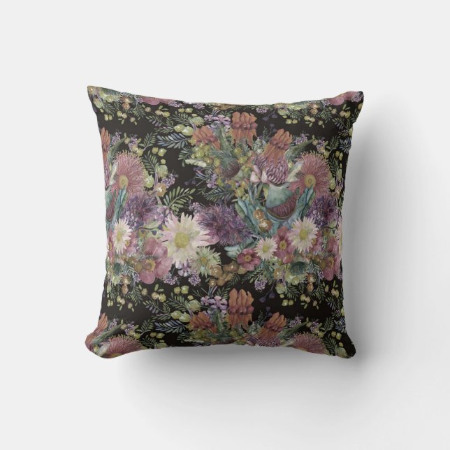 Almofada Vintage australiana Wildflower (Frente)