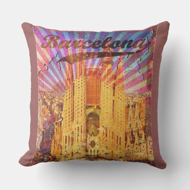 Almofada Vintage Barcelona (Frente)