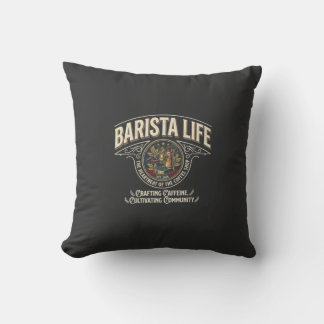 Almofada Vintage Barista Life Espresso Coffee Lover T-Shirt
