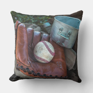 Almofada Vintage Baseball Mit e Ball Baseball Glove Amer