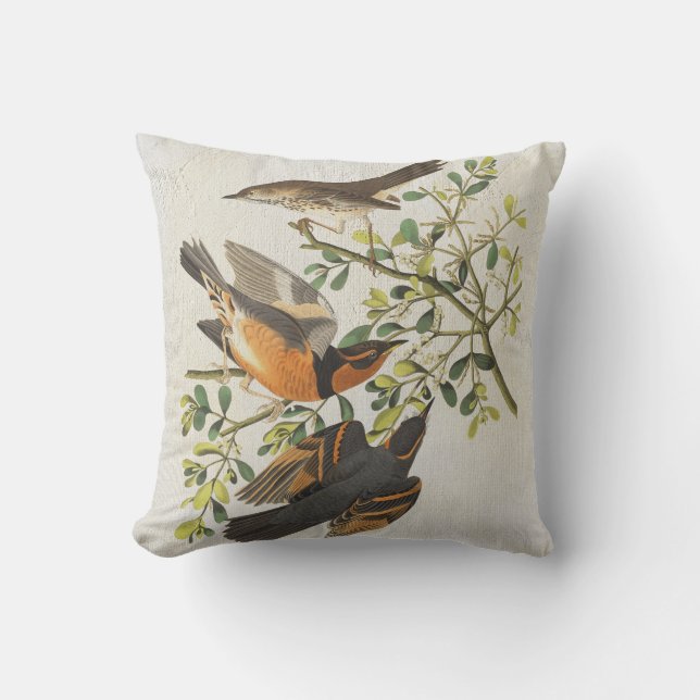 Almofada Vintage Blue Birdwatch Lover Gift (Frente)