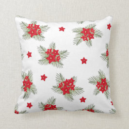 Almofada Vintage bonito do Natal floral