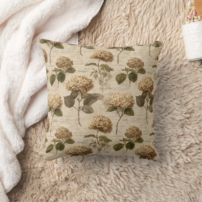 Almofada Vintage Botanical Floral Pattern (1) (Cobertor)