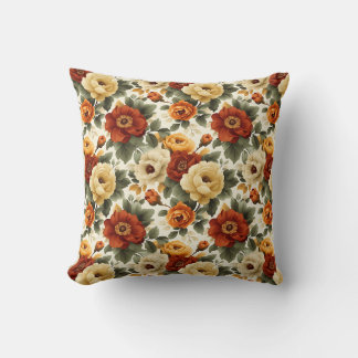 Almofada Vintage Botânico Romântico Chic Floral Elegante