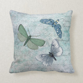 Almofada Vintage Butterflies French Grunge