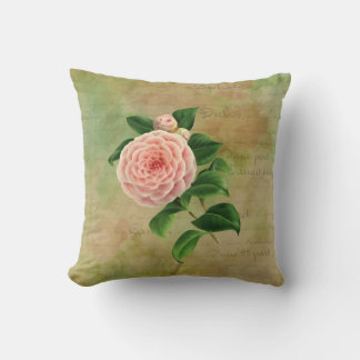 Almofada Vintage Camellia Botânica Francesa