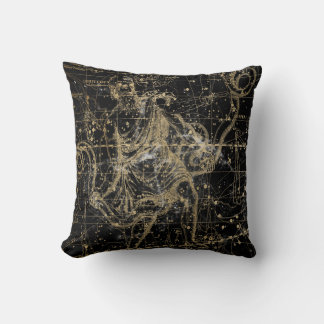Almofada Vintage Celestial Star Map Background
