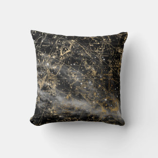 Almofada Vintage Celestial Star Map Background