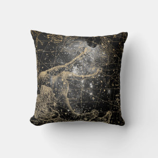Almofada Vintage Celestial Star Map Background