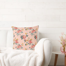 Almofada Vintage Chinoiserie Peony Vine Floral