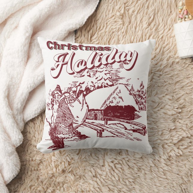 Almofada Vintage Christmas Holiday  (Cobertor)